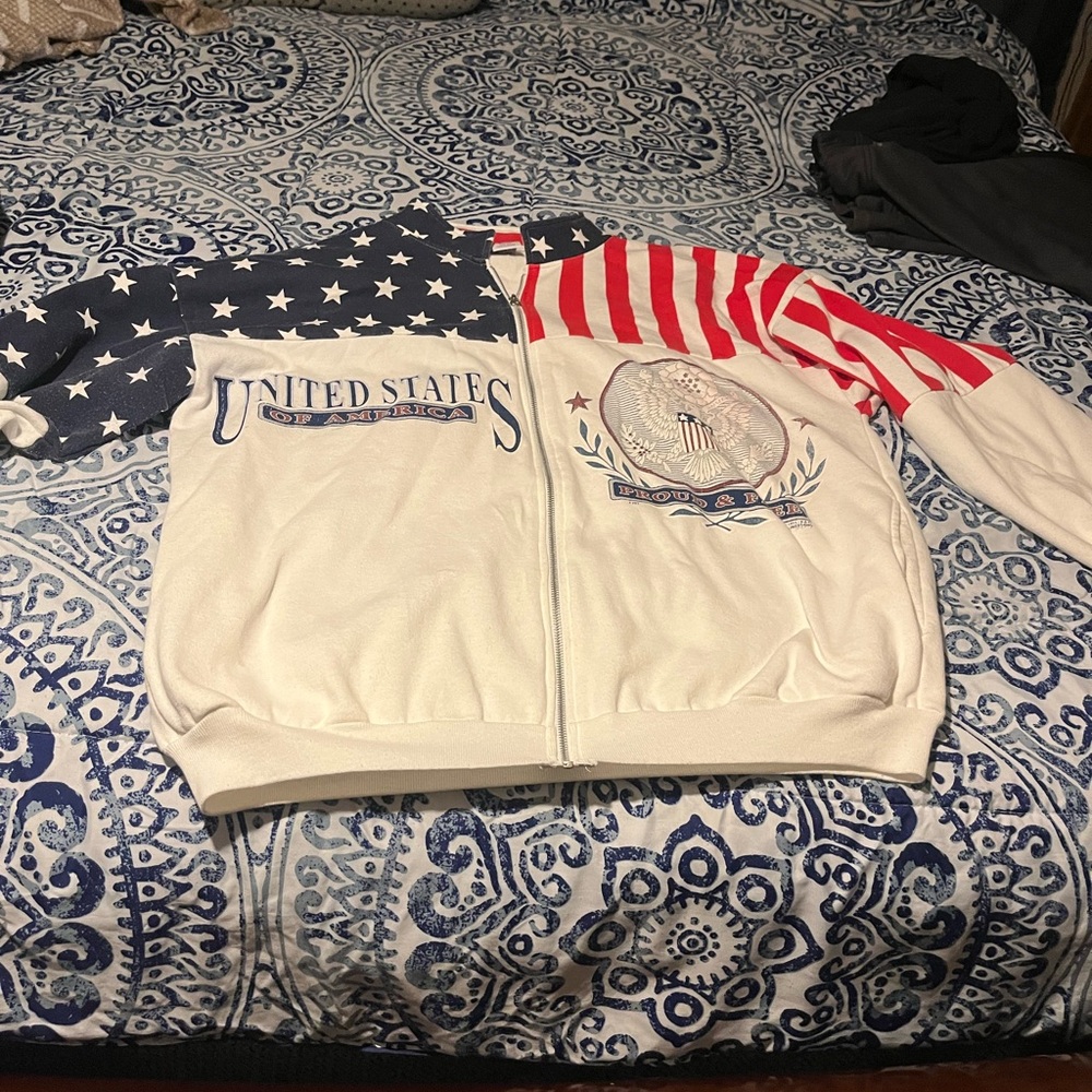 Vintage ESY patriotic jacket